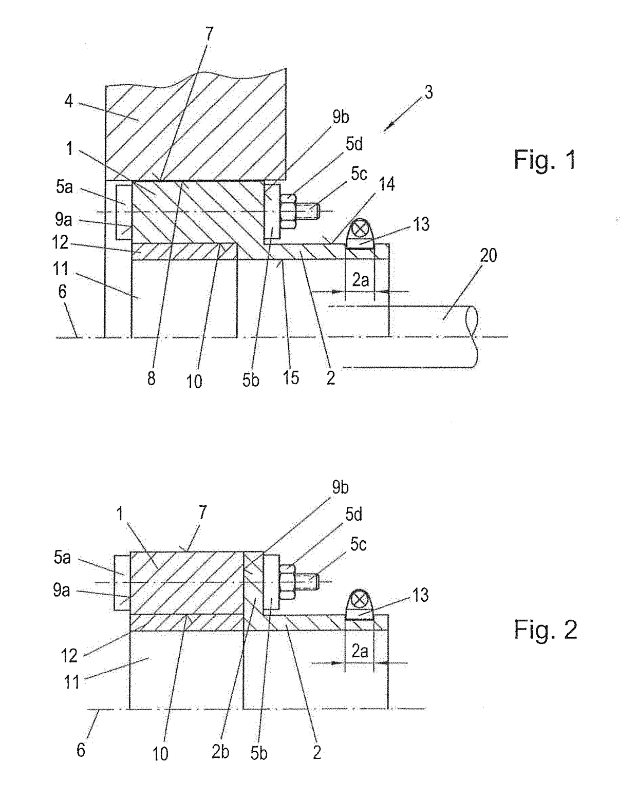 Press seal system for sealing against a line