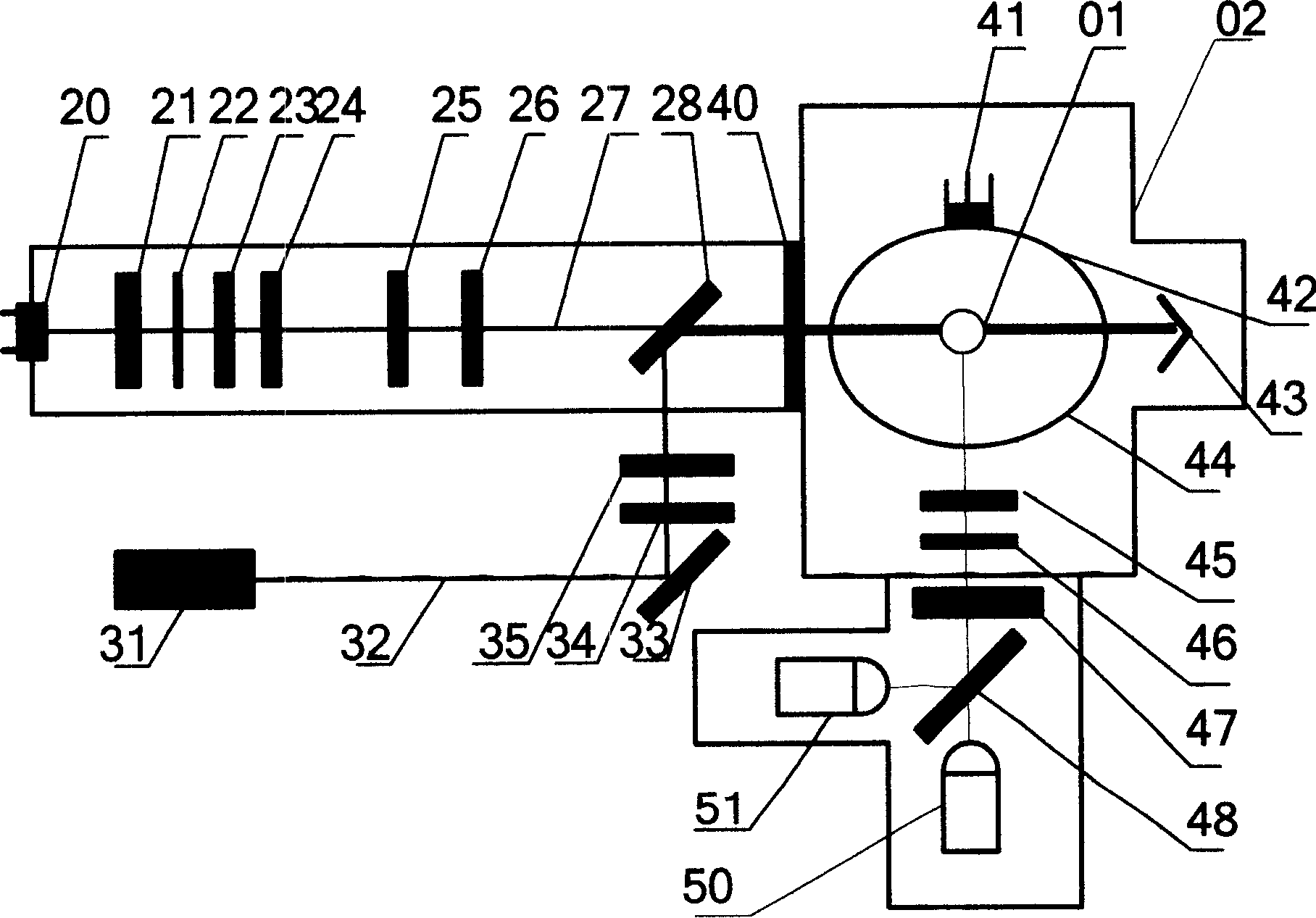 Aerosol particle double channel laser detector and detecting method thereof