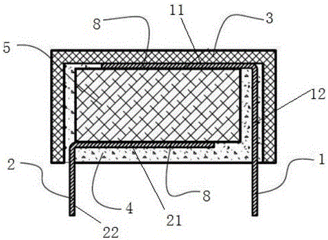 Power mode Surface Mounted Device (SMD) semiconductor component