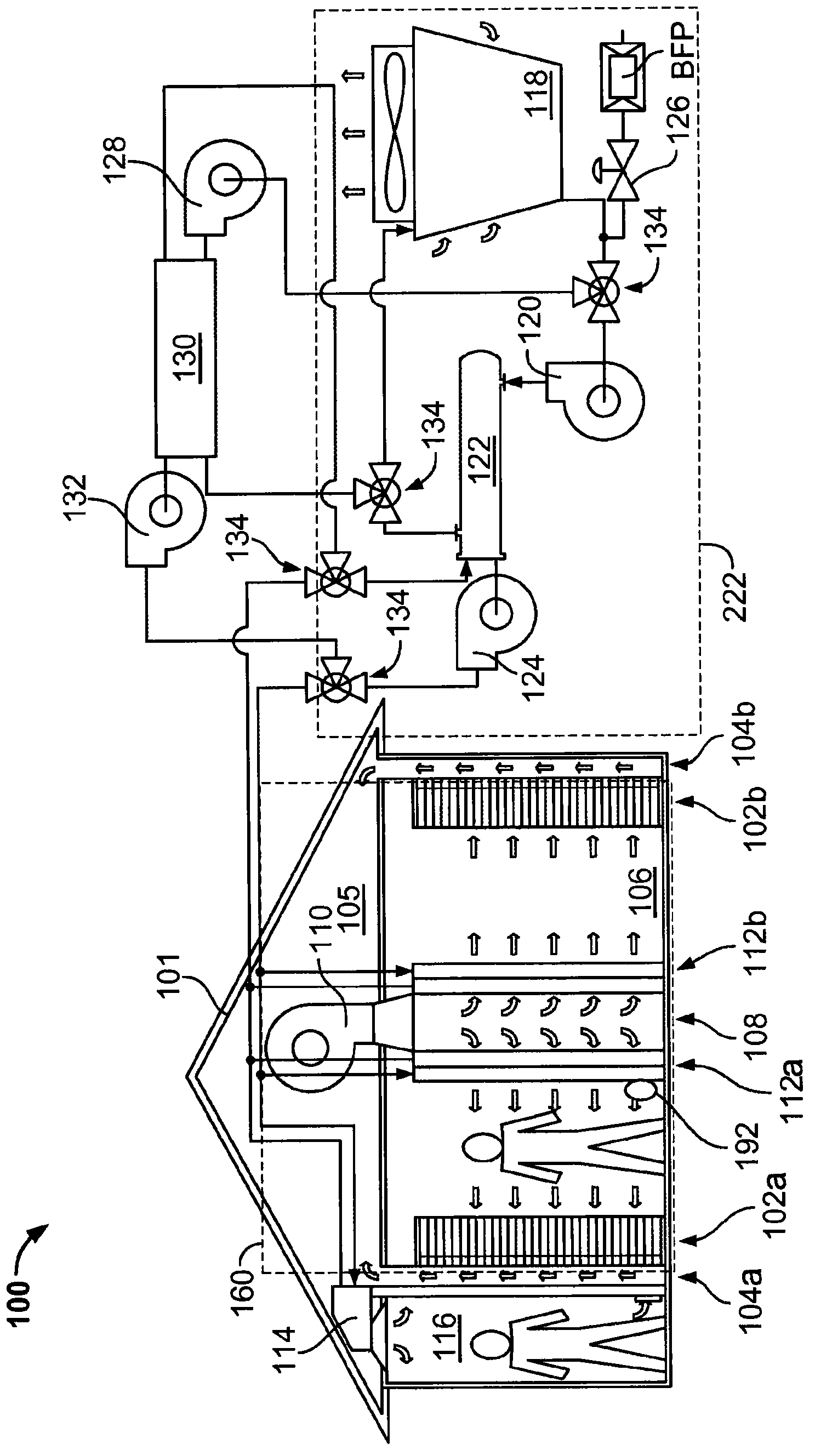 Data center with low power usage effectiveness