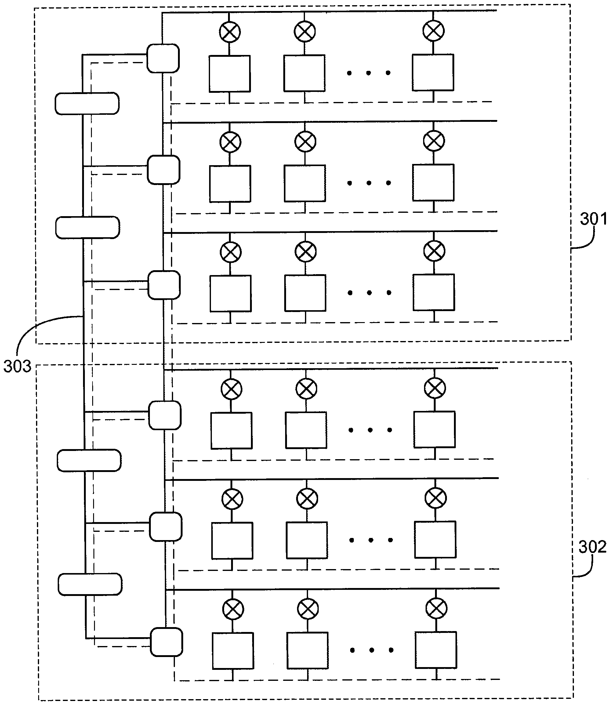 Data center with low power usage effectiveness