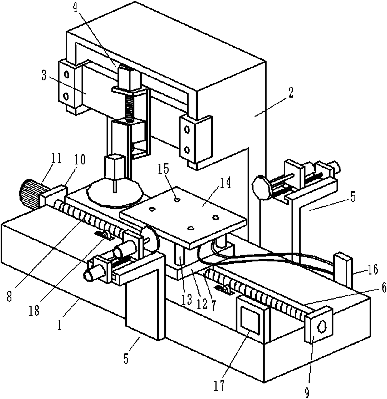 Straight edge grinding machine used for flat glass processing production