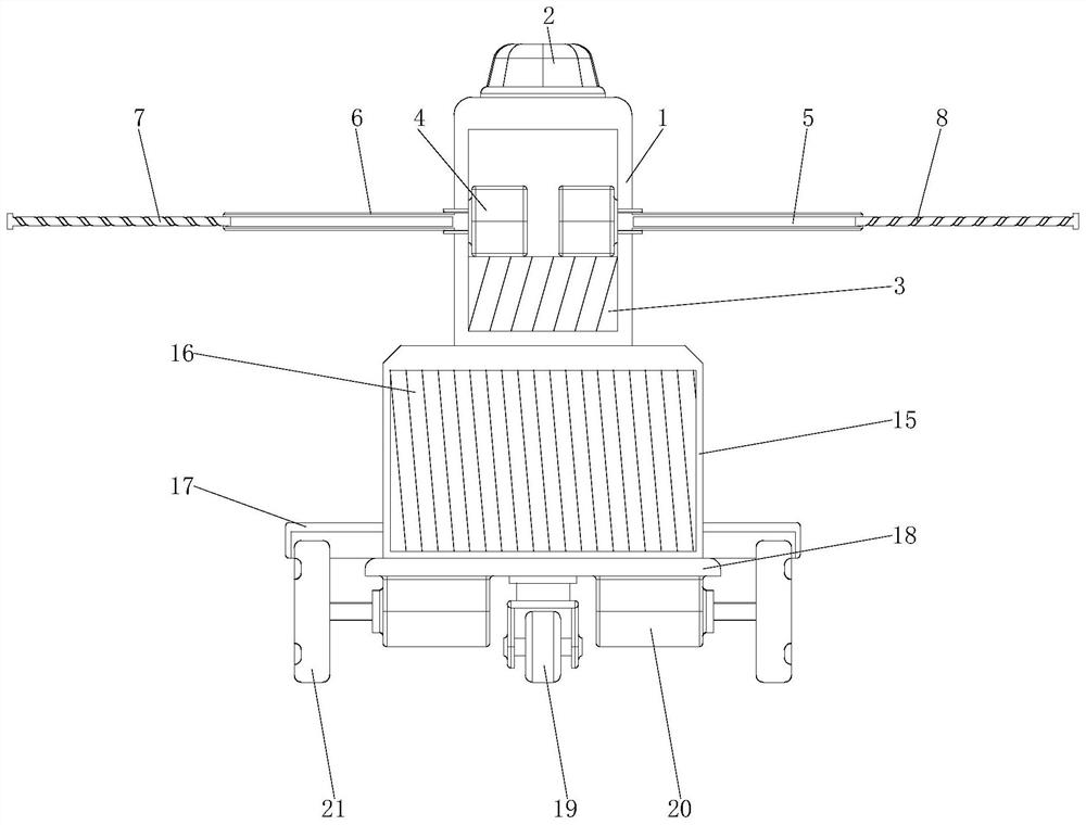 Detection point warning device for land surveying and mapping