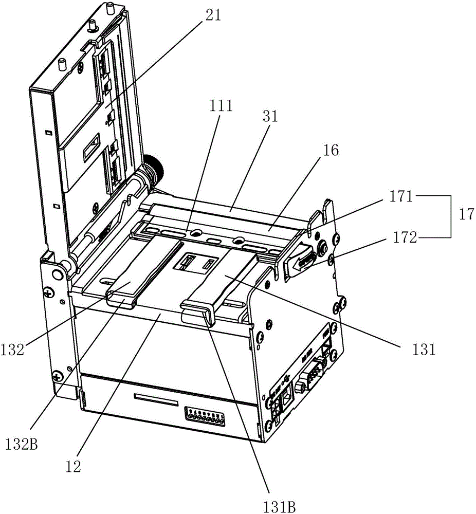 Bill printer capable of automatically cutting thick paper