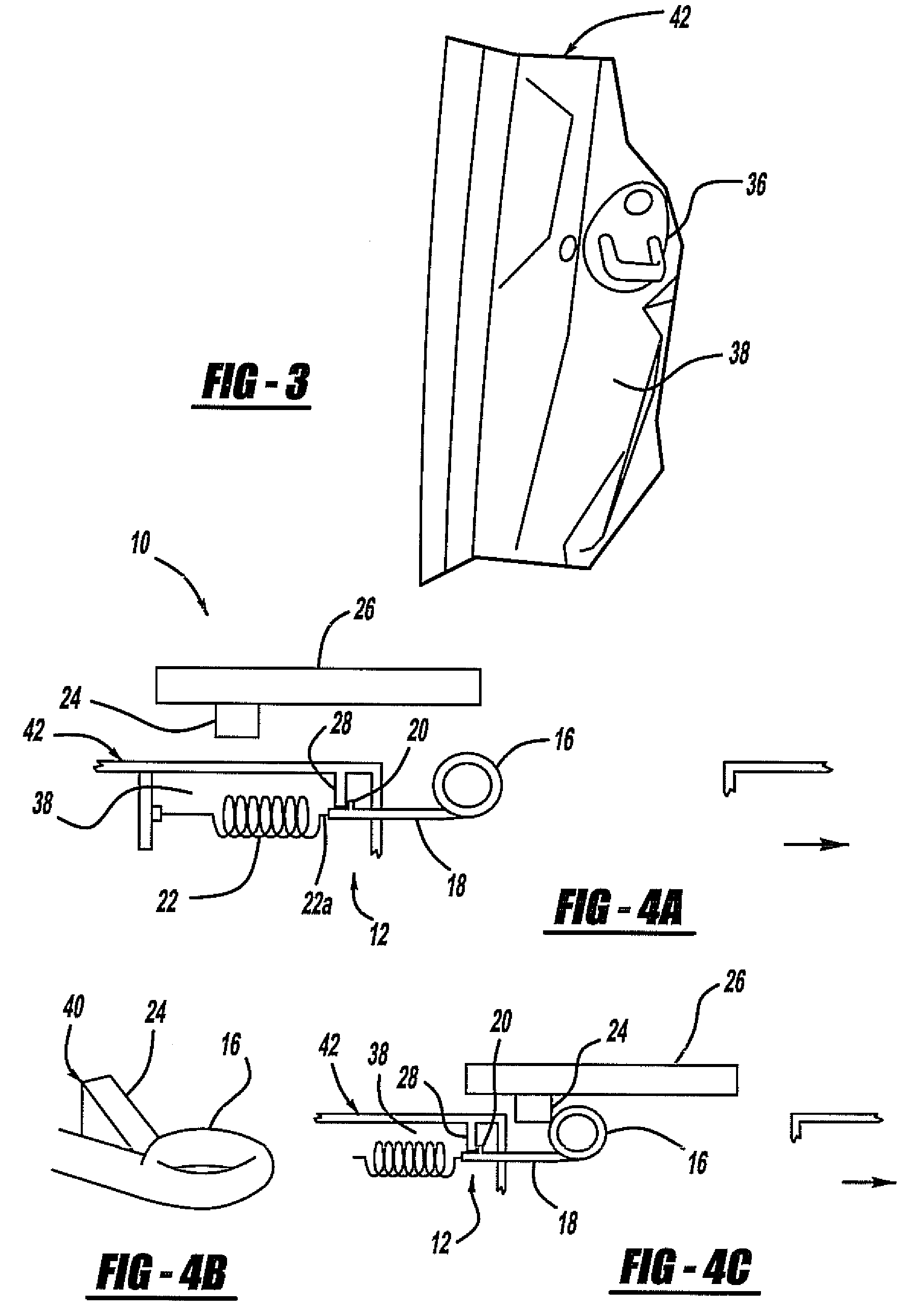 Retractable assist handle for a vehicle