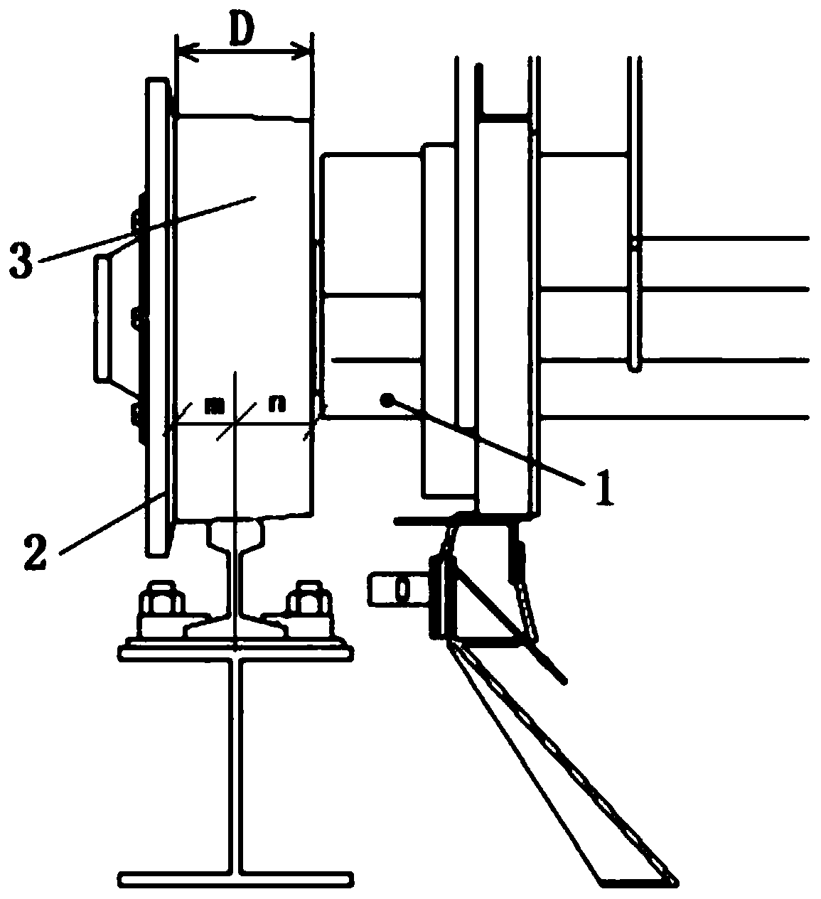 Processing method for deformation of rotary frame of circular cooler