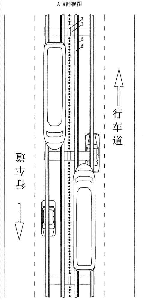 Overhead type public traffic operation scheme