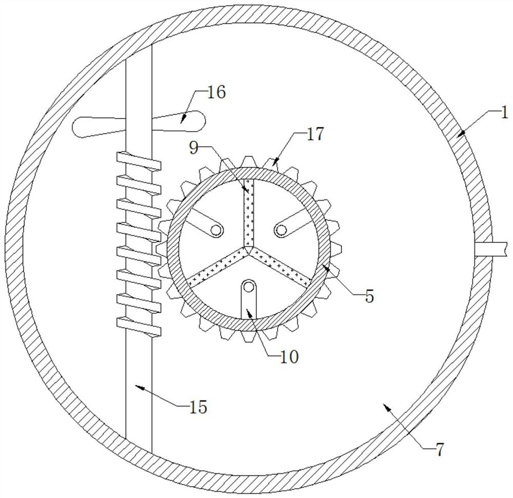 Anti-blocking type slag discharging system for slag scraper