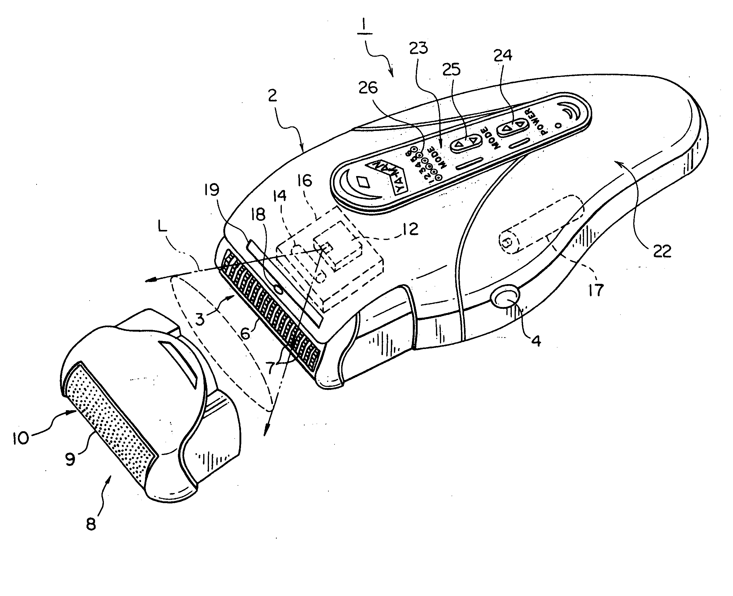 Laser depilator