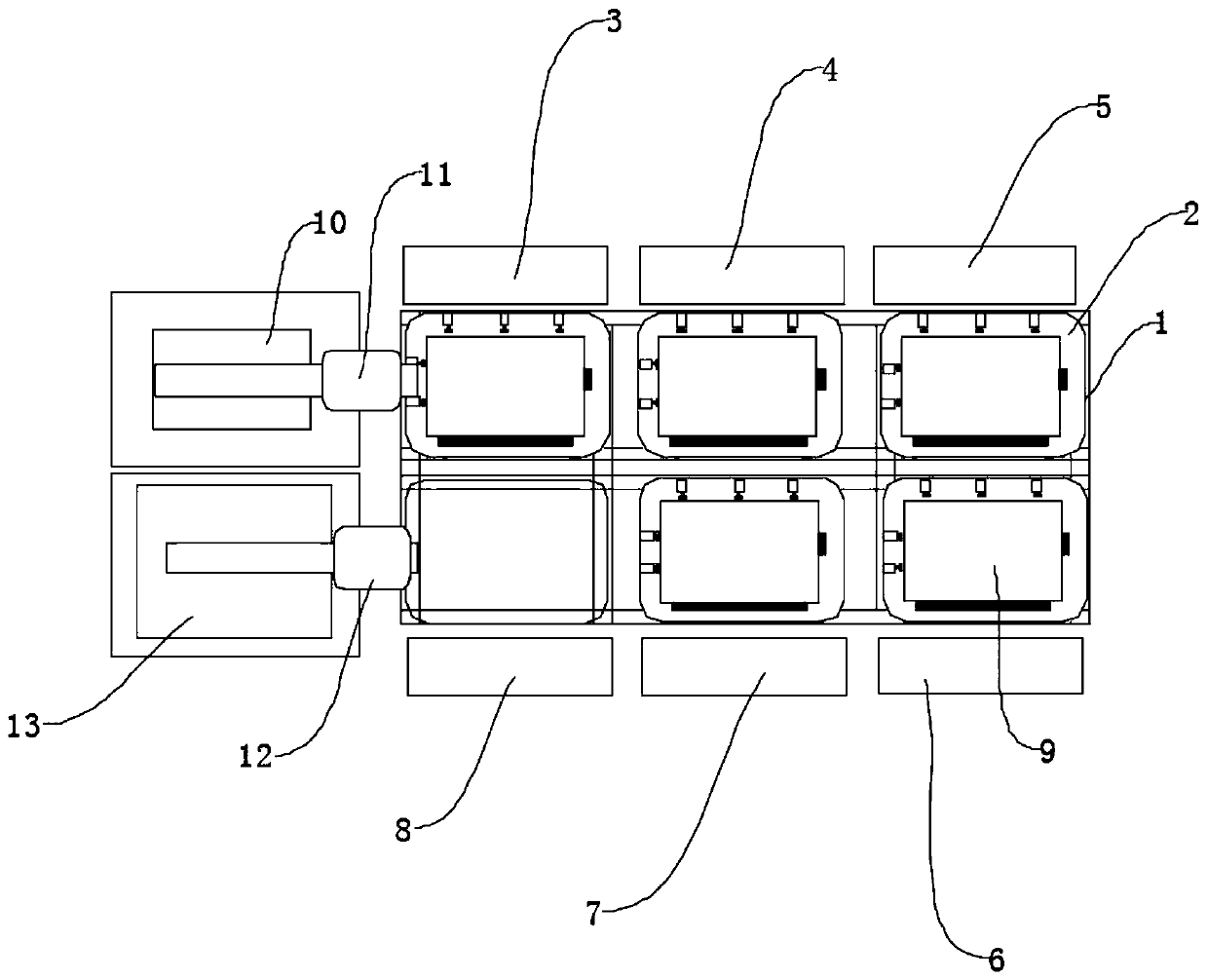 Circular track type cell cutting system for manufacturing flexible OLED (Organic Light Emitting Diode) display panel