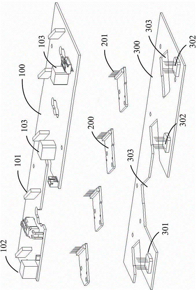 High heat-dissipating driving circuit module based on stage lamp high-power LED