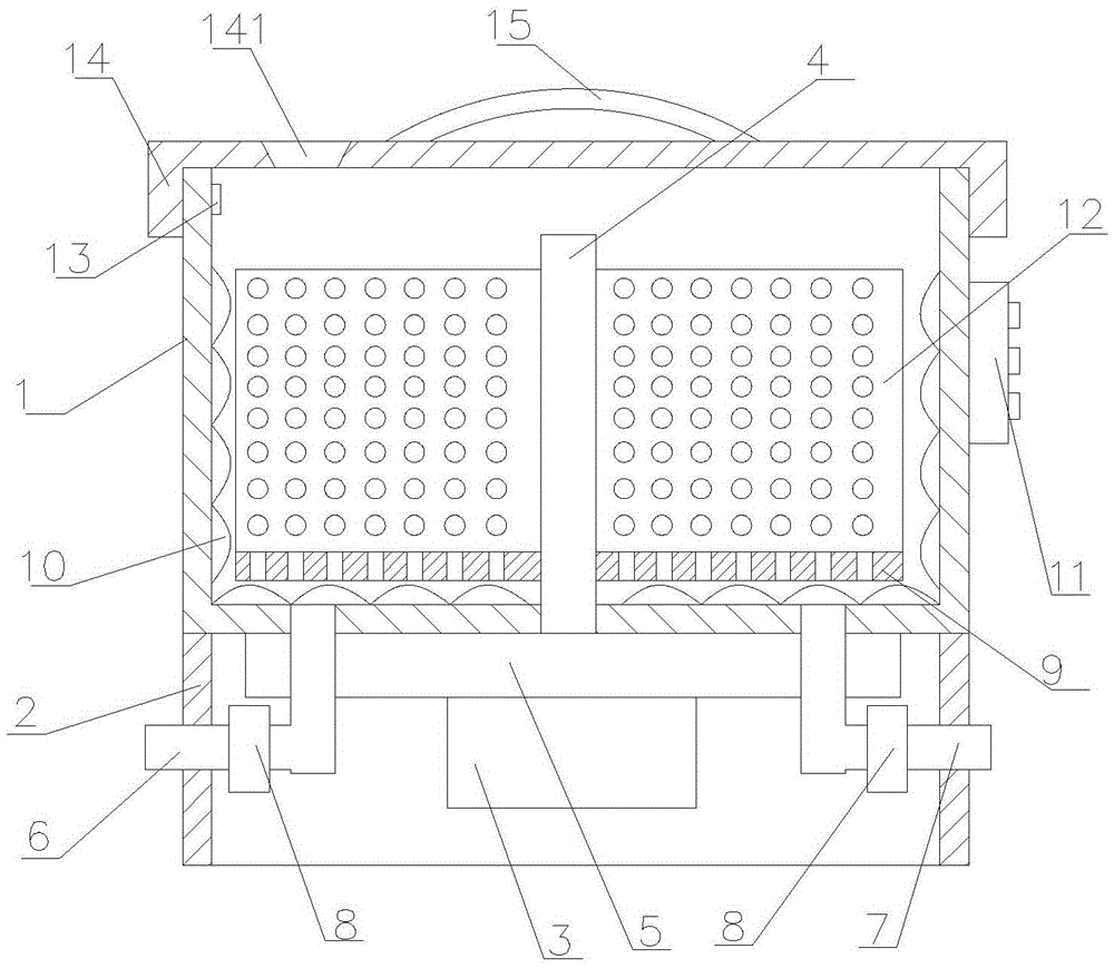 Profiling rubbing type mini-sized washing machine