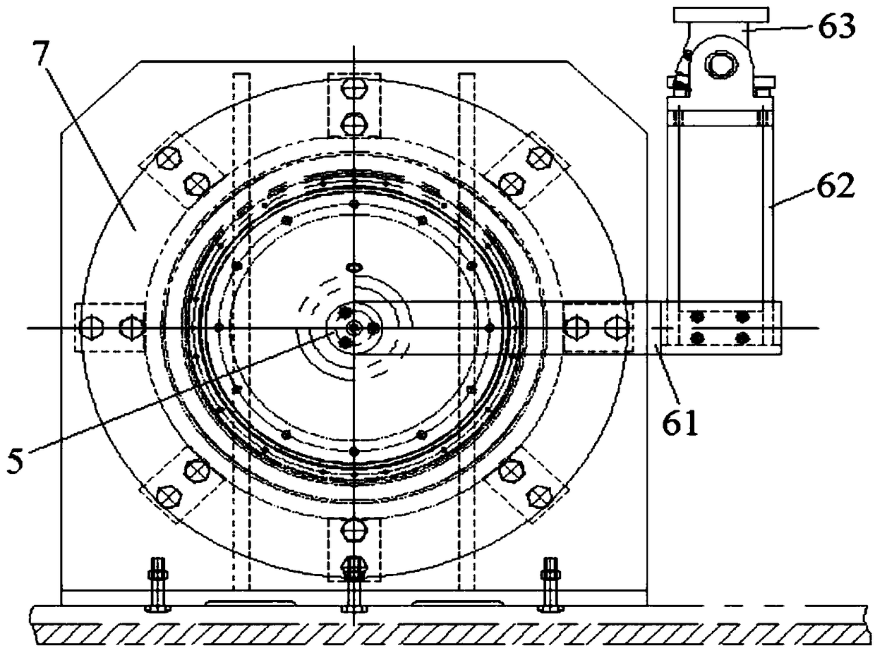 An elastic wheel torsion test tool