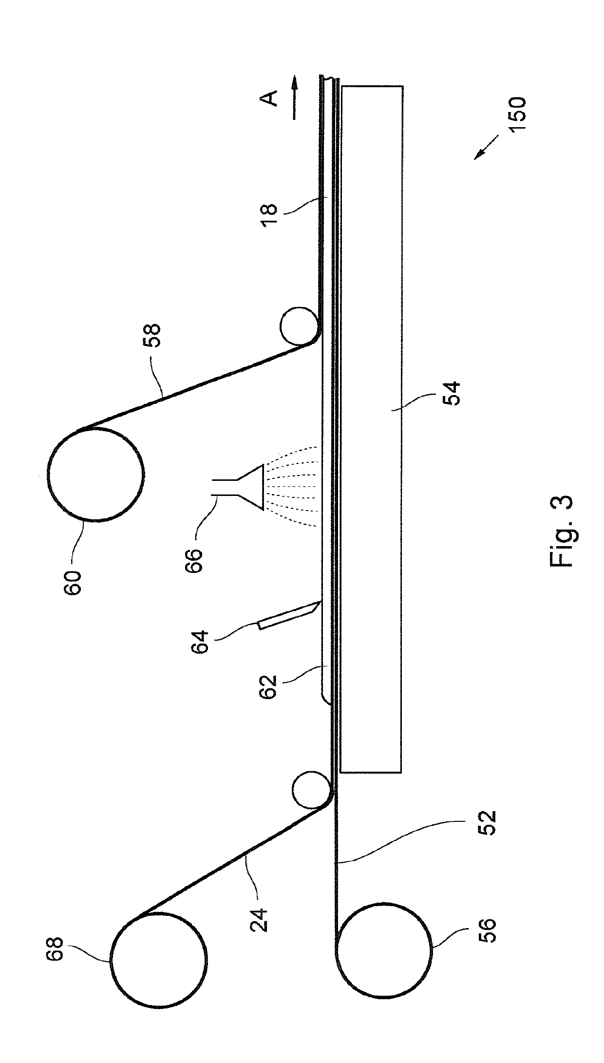 Elastic floor covering in the form of a web product that can be rolled up