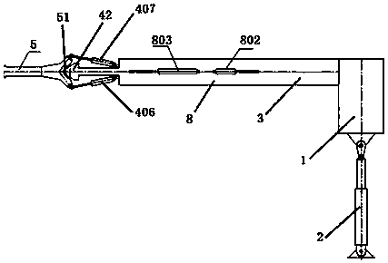 Opening-type wind tunnel model test support device