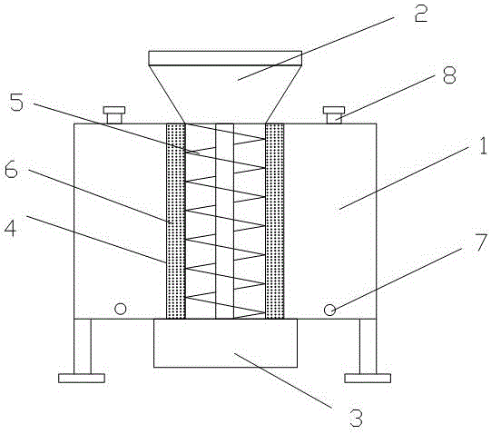 Solid-liquid separator for garbage