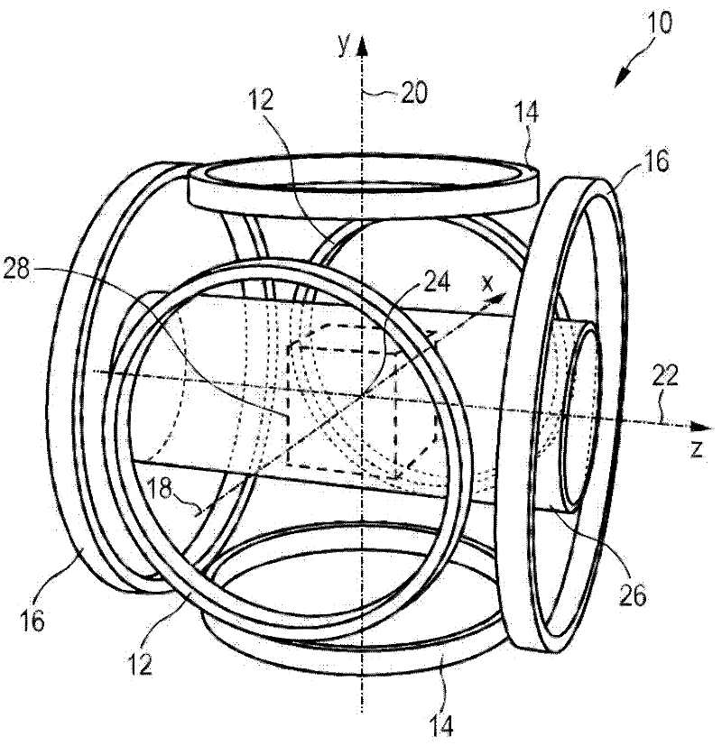 Apparatus and method for determining at least one electromagnetic quantity