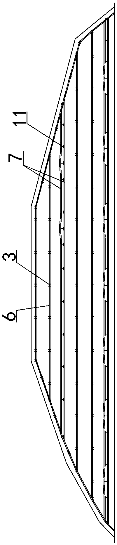 Large-volume concrete floor reinforcement supporting system and construction method thereof