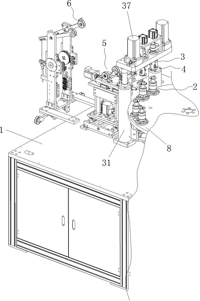 Vertical electromagnetic coil winding device