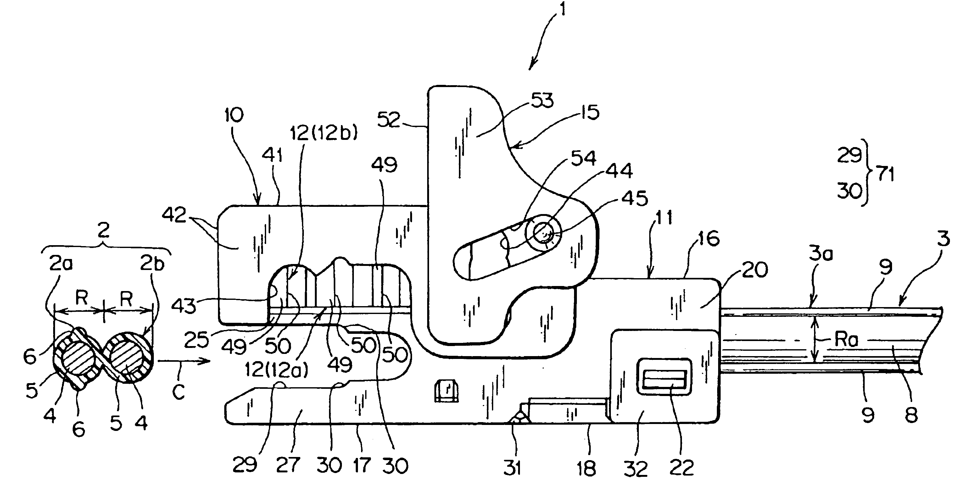 Paired electrical cable connector