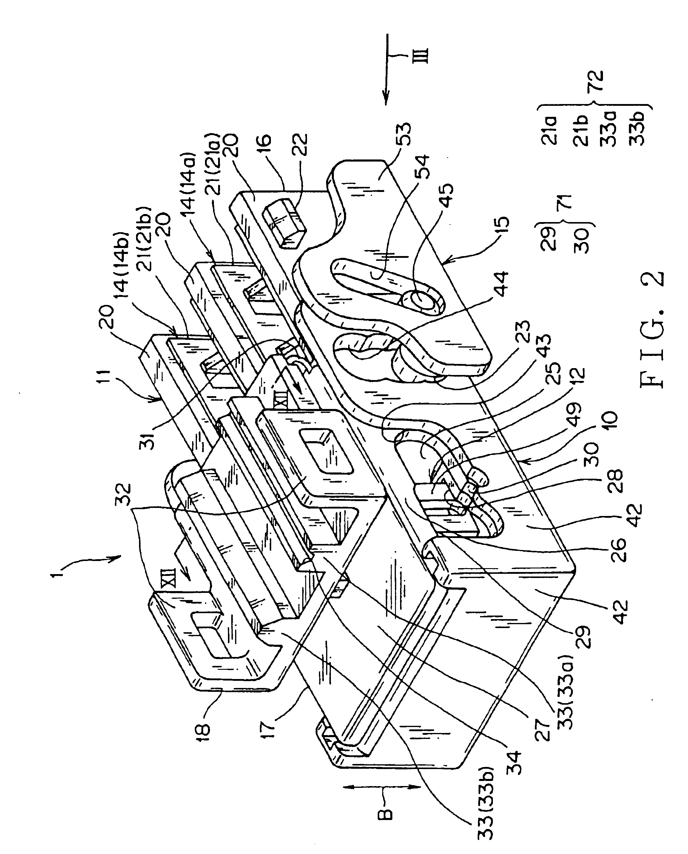 Paired electrical cable connector