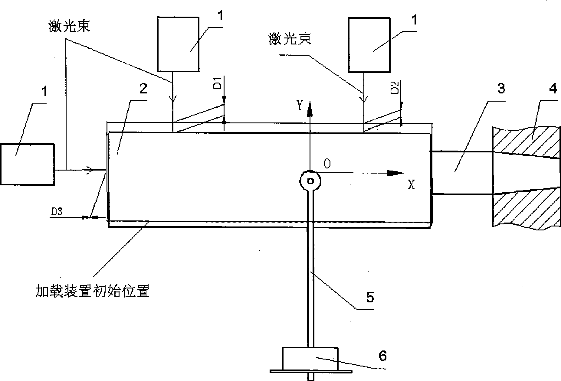 Support reaction type wind-tunnel balance shafting static calibration method