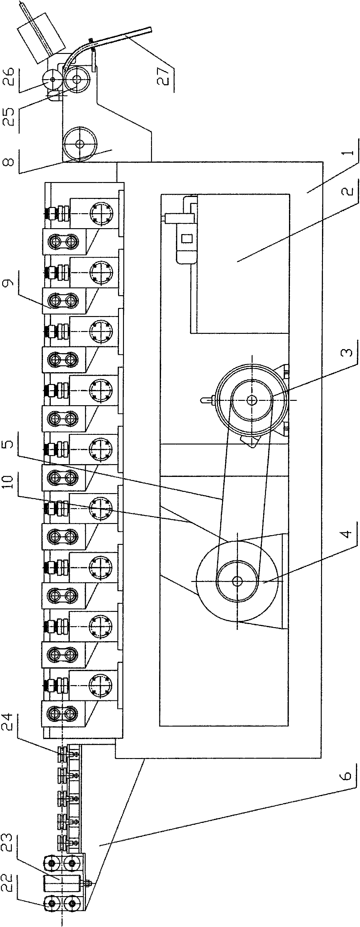 Two-roll wire rolling mill