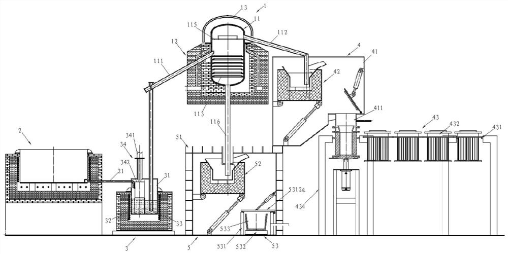 Vacuum distillation and forming device and method for extracting metal calcium from carbide slag