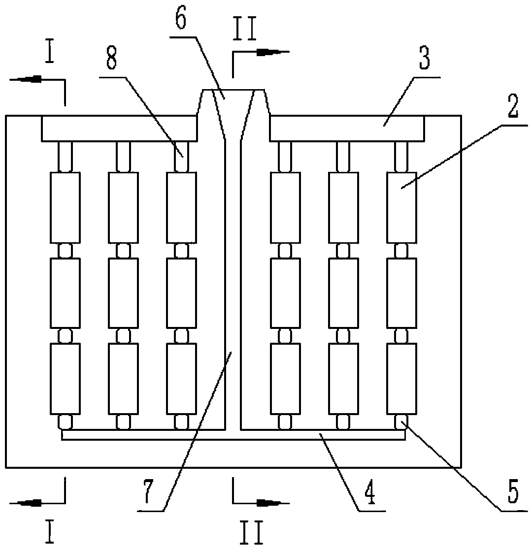 Two-sided casting mold for steel section stack boxes