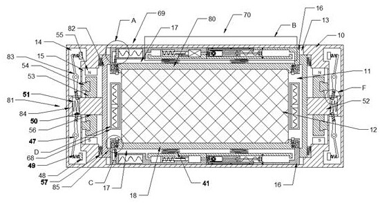 Shock-resistant self-stabilizing new energy automobile battery device