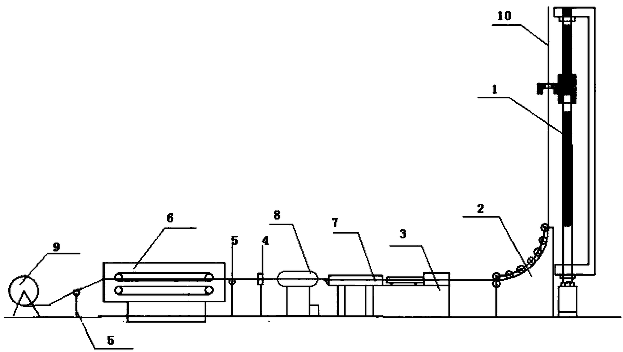 Electric cable traction forming system and electric cable traction forming pulling method