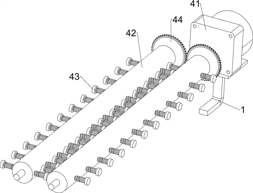 Concrete quantitative preparation and uniform mixing device