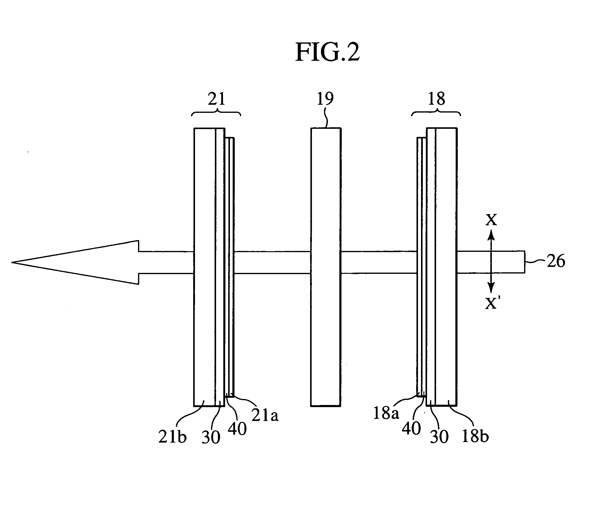 Optical element and projection type image display apparatus having optical element therein