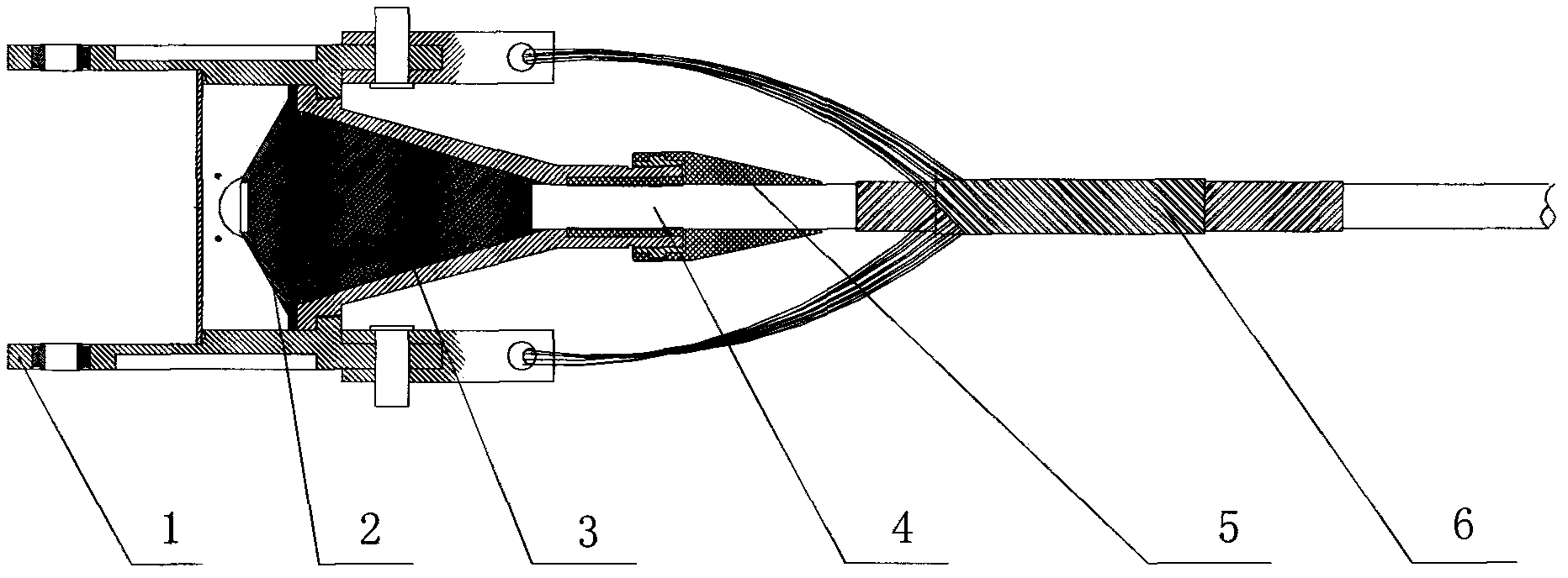 a tethered connector