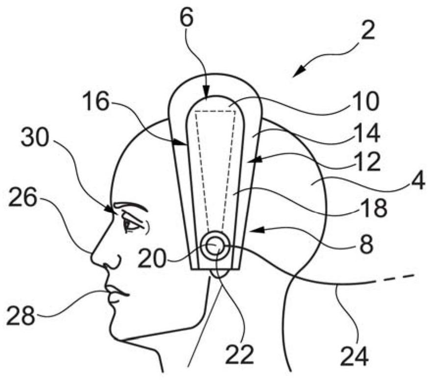 Mask system for crew members of an aircraft