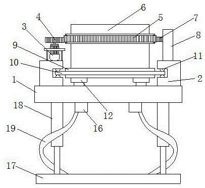 Painting device of vacuum tank