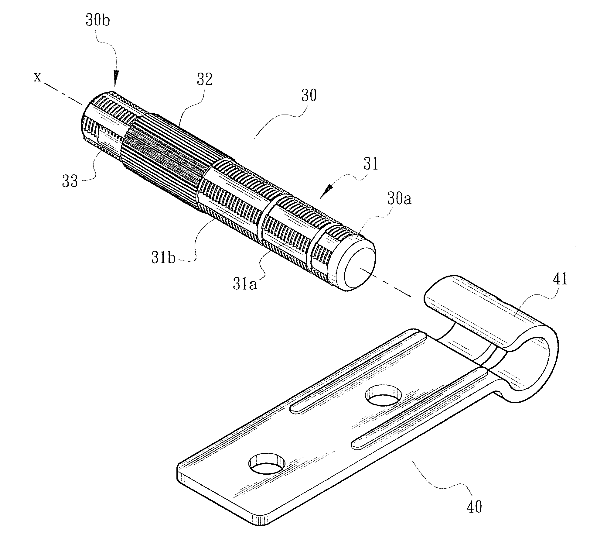 Pivot pin structure