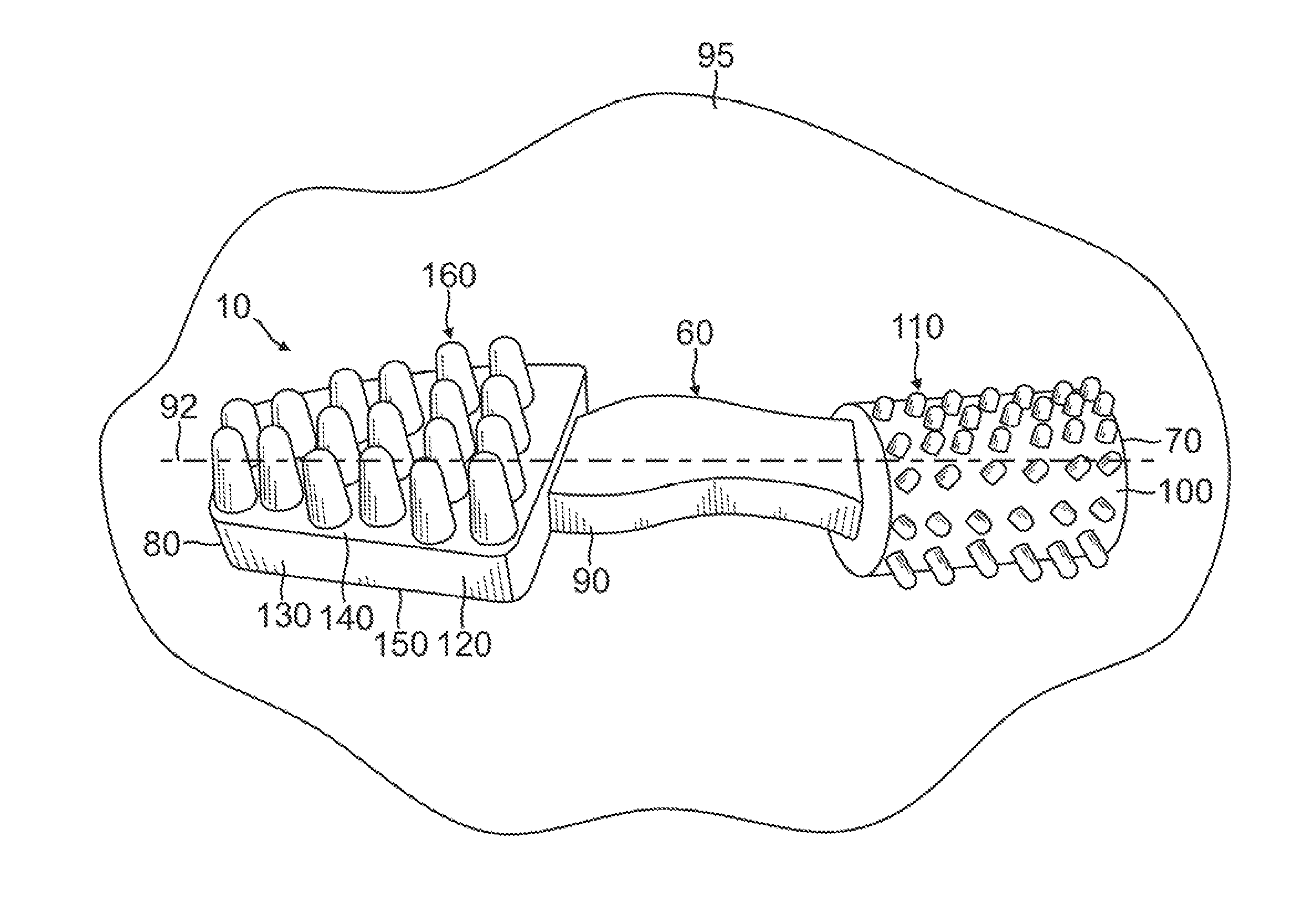 Edible animal chew and method of using the same