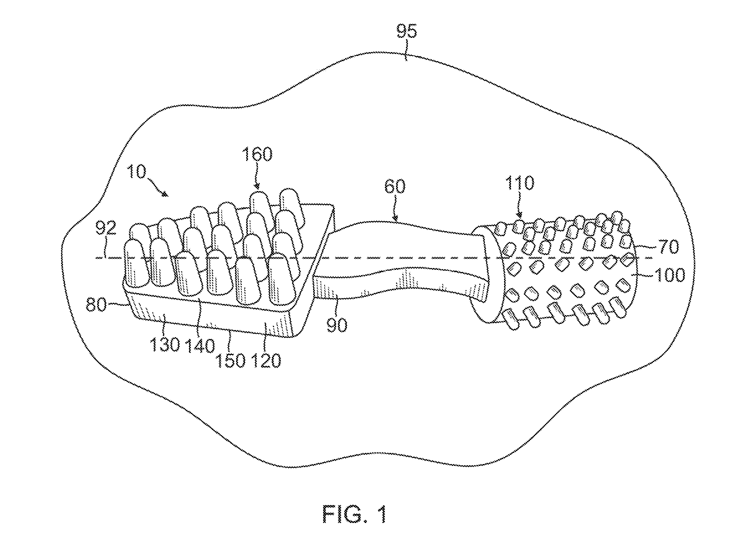 Edible animal chew and method of using the same