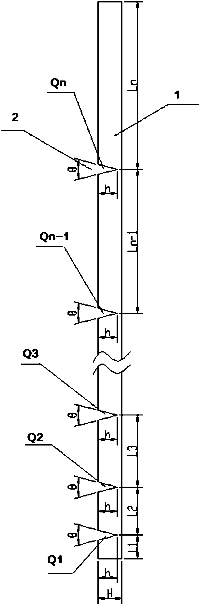 Straight fin for coke oven ascending pipe raw coke oven gas waste heat recycling and heat taking device and heat taking device