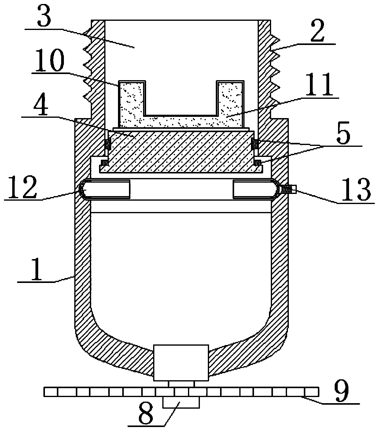 High-safety winter anti-freezing fire-fighting nozzle