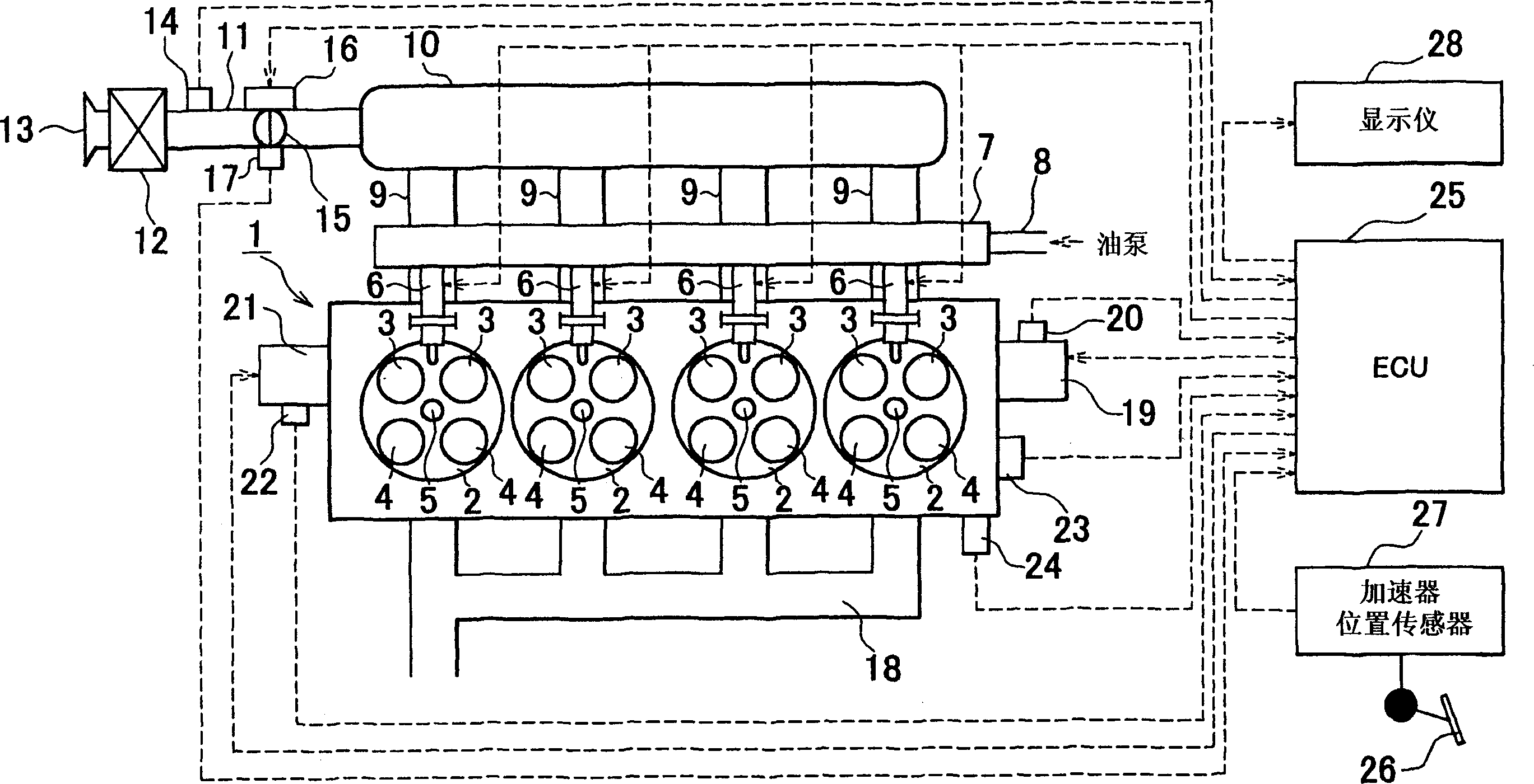 Controlling system for IC engine