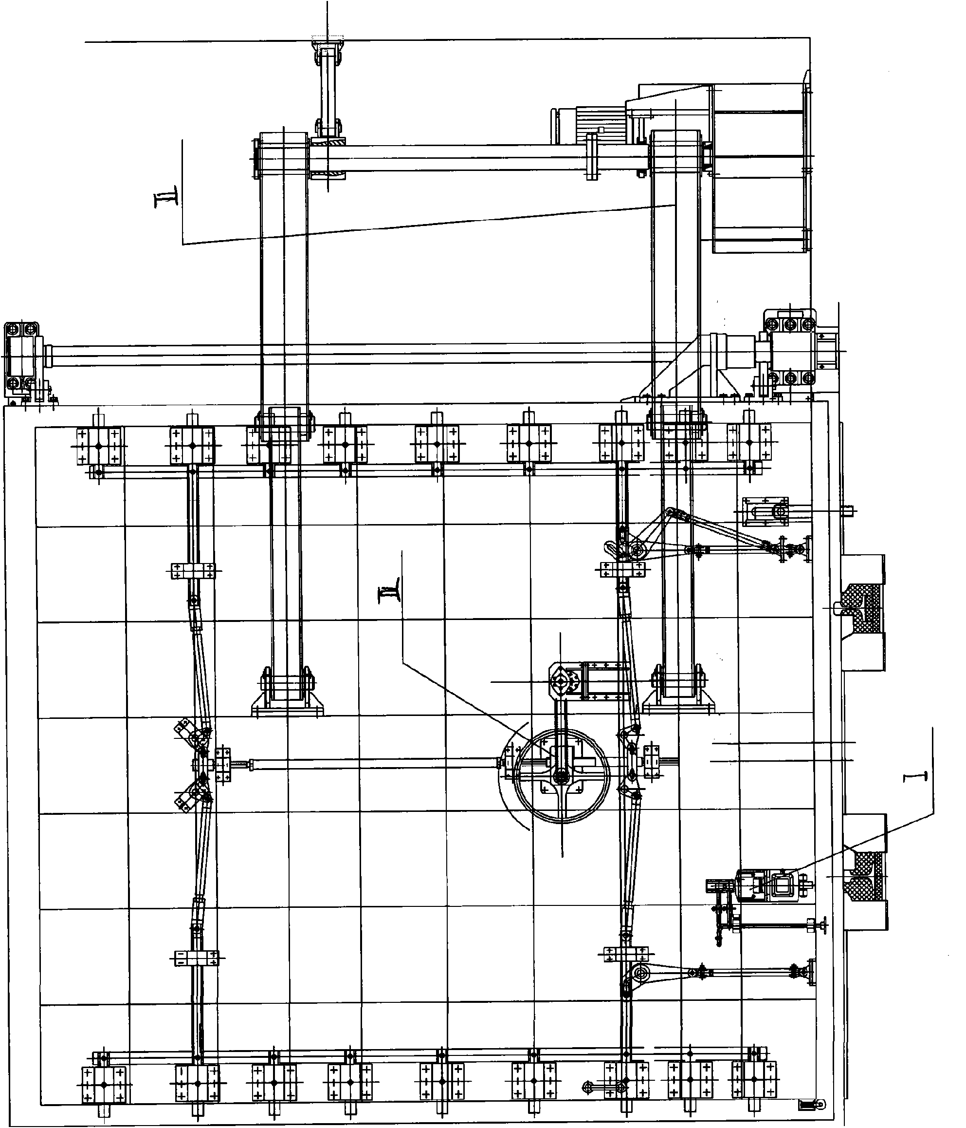 Control system used for vertically rotary flood and preventive door