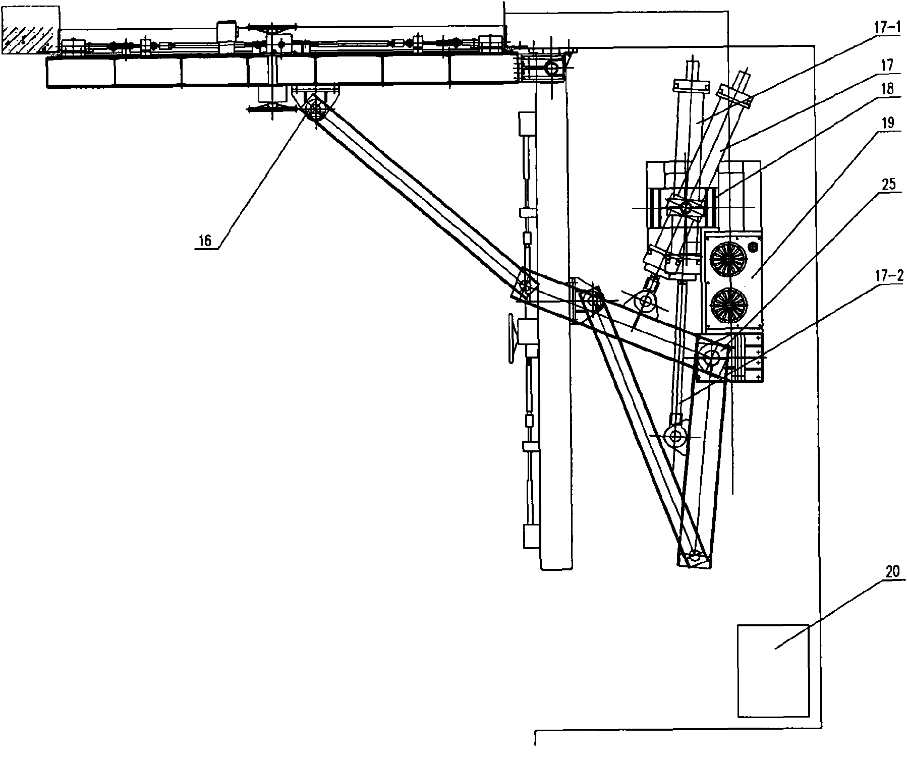 Control system used for vertically rotary flood and preventive door