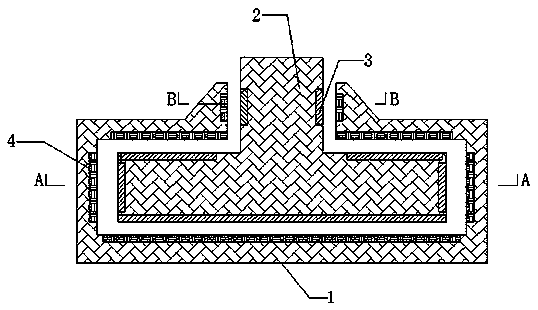 Permanent magnetic suspension vibration reducing and noise lowering device for train compartment