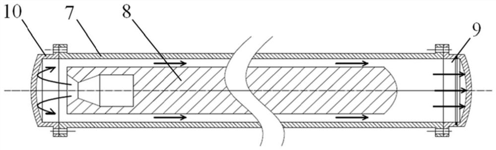 Pressure disturbance wave opening launching box front cover capable of laterally moving and overturning