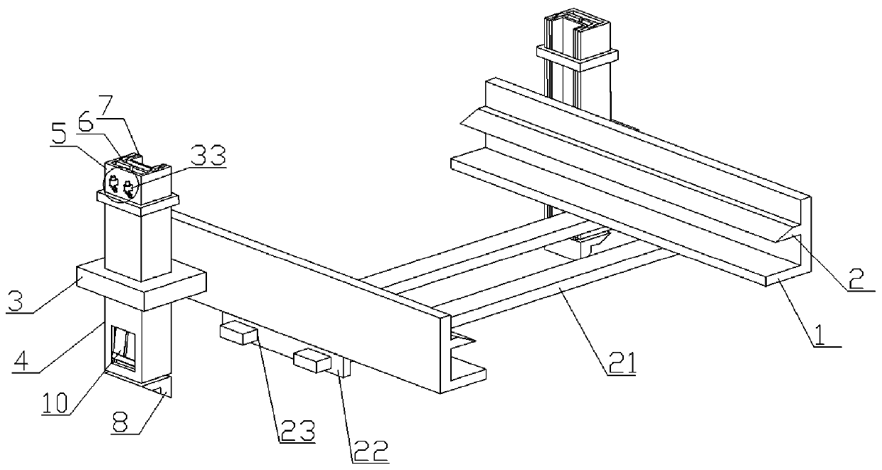 Layered detection device for road subsidence