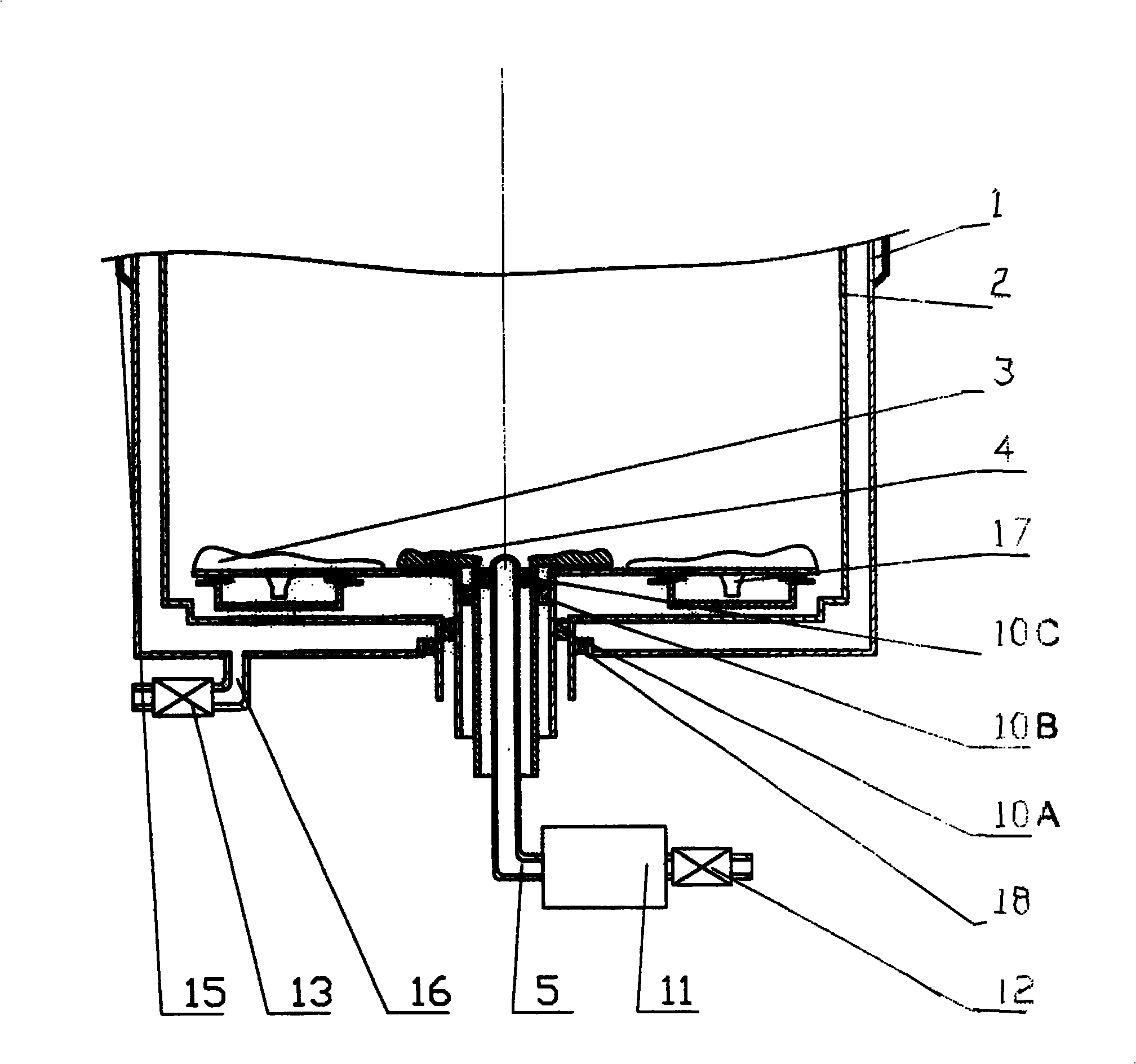 Fully-automatic supersonic washer without detergent