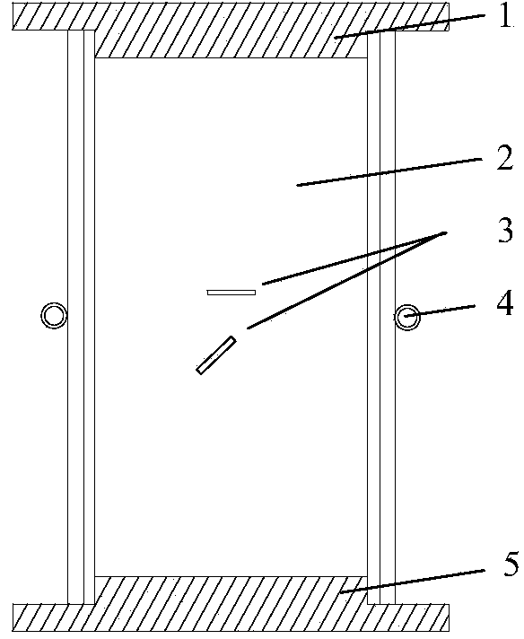 Rock test piece die for triaxial compression test on intermittent double-fracture rock