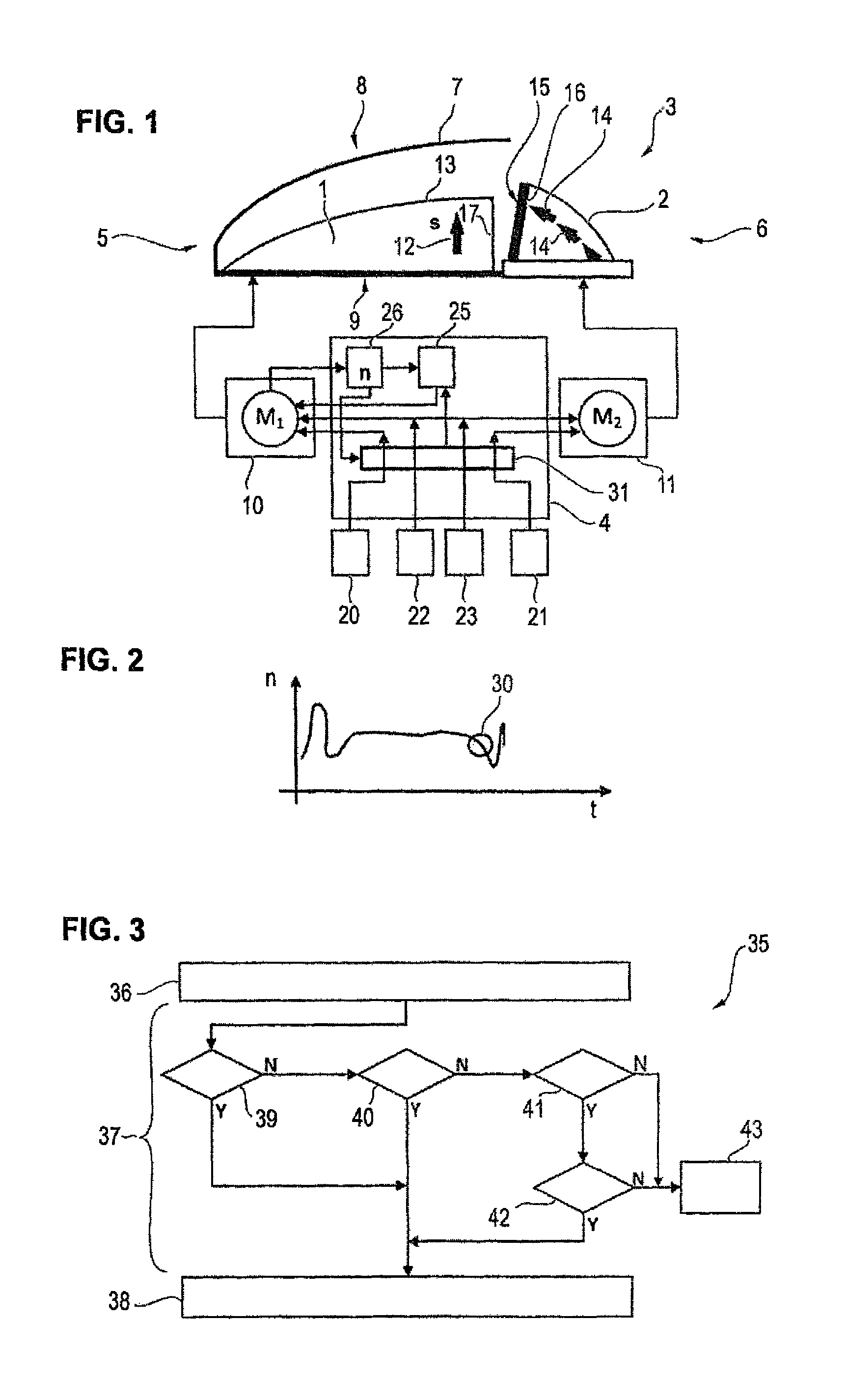 Actuation method for an electric window winder